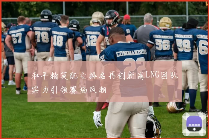 和平精英配合排名再创新高LNG团队实力引领赛场风潮